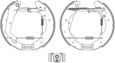 HELLA PAGID 8db355003601 -  Комплект тормозных колодок